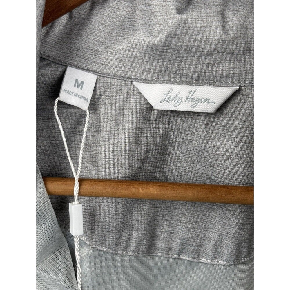 NWT Lady Hagen Full Zip Rain Jacket Lt Heather Grey NWT Medium MSRP $80 Golf - Picture 4 of 7
